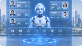 AI-driven candidate evaluation dashboard
